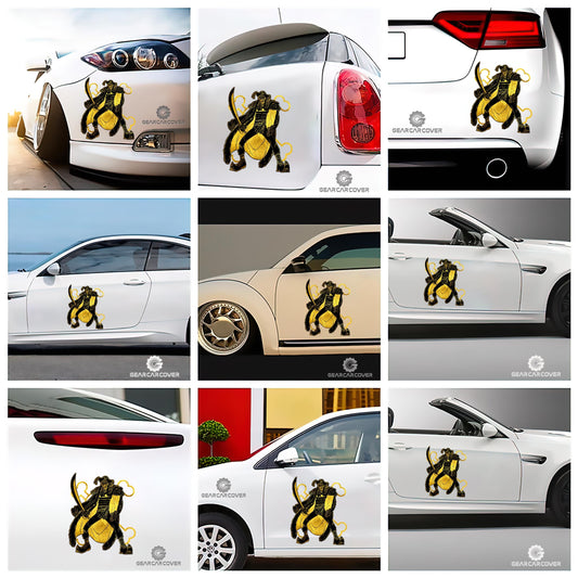 Buggy Car Sticker Custom One Piece Anime Gold Silhouette Style - Gearcarcover - 2