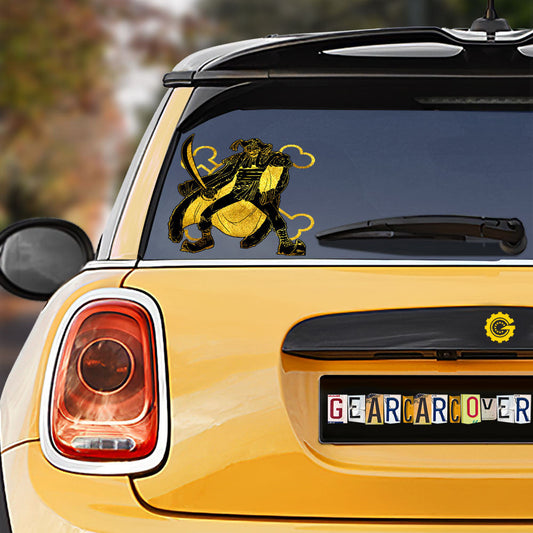 Buggy Car Sticker Custom One Piece Anime Gold Silhouette Style - Gearcarcover - 1