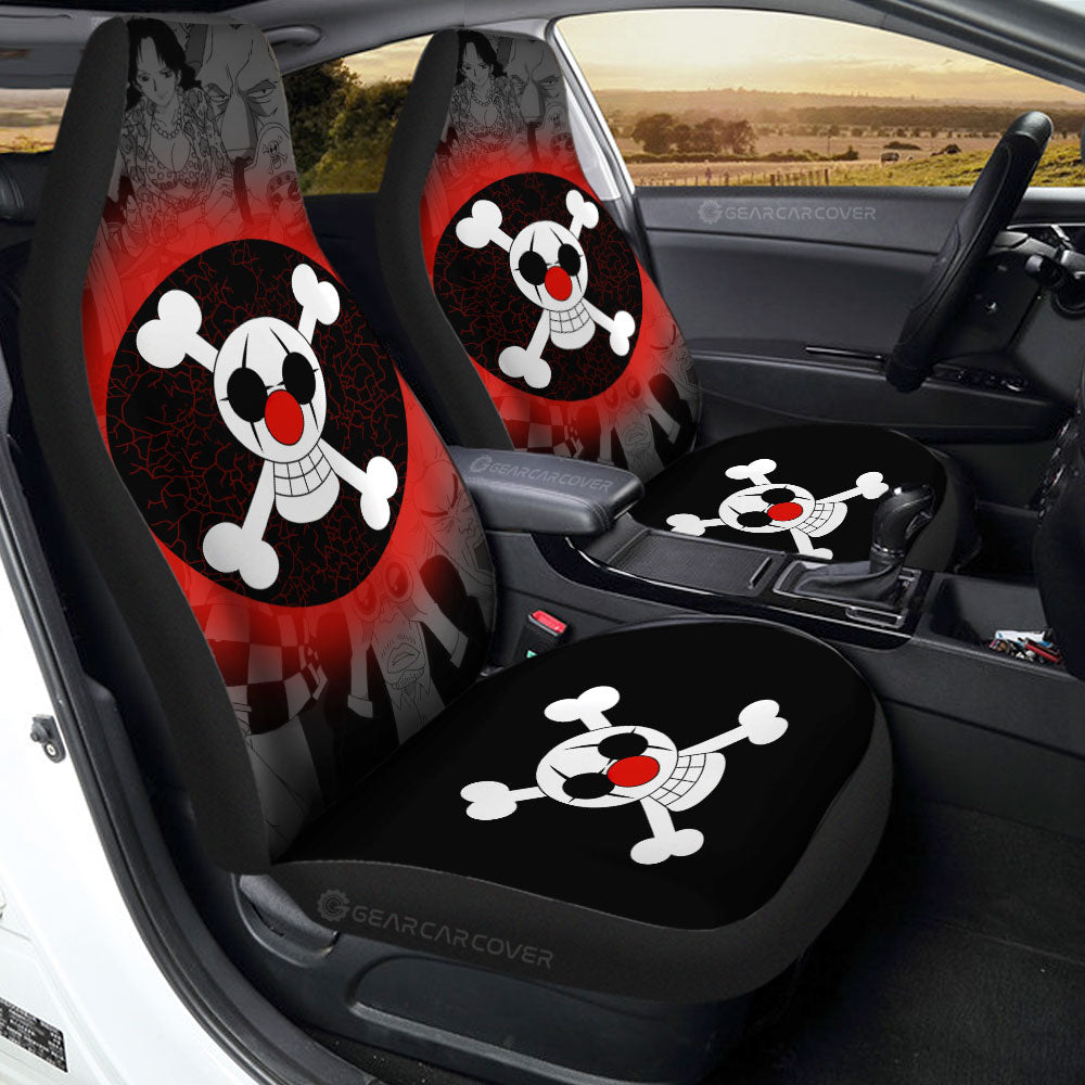 Buggy Pirates Flag Car Seat Covers Custom One Piece Anime Car Accessories - Gearcarcover - 1