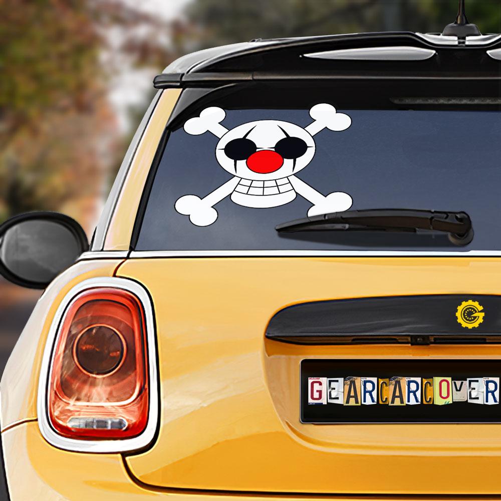 Buggy Pirates Flag Car Sticker Custom One Piece Anime Car Accessories - Gearcarcover - 1