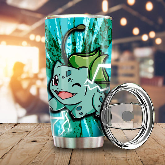 Bulbasaur Tumbler Cup Custom Car Interior Accessories - Gearcarcover - 1