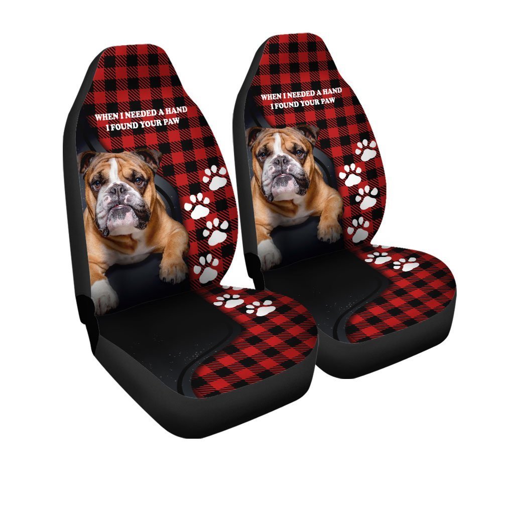 Bulldog Car Seat Covers Custom Dog Lover Car Accessories - Gearcarcover - 3