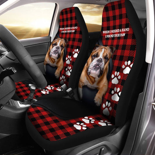 Bulldog Car Seat Covers Custom Dog Lover Car Accessories - Gearcarcover - 1