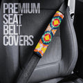 Bulleyes Tie Dye Seat Belt Covers Custom Hippie Car Accessories - Gearcarcover - 3