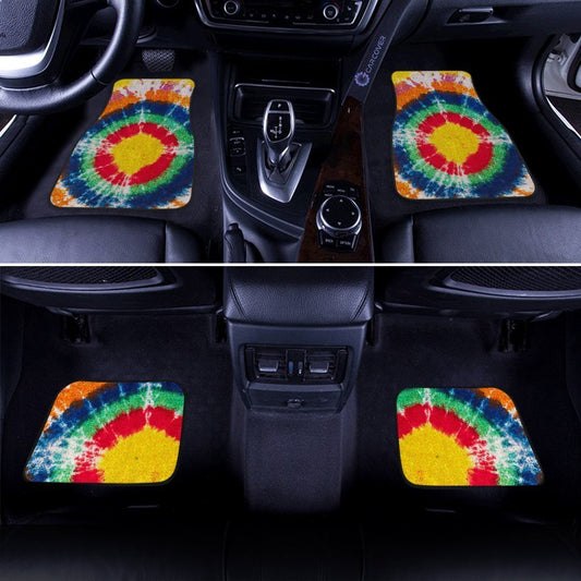 Bullseye Tie Dye Car Floor Mats Custom Hippie Car Accessories - Gearcarcover - 2