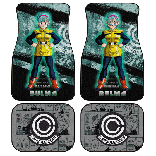 Bulma Car Floor Mats Custom Anime Dragon Ball Car Accessories - Gearcarcover - 1