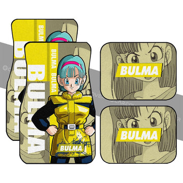 Bulma Car Floor Mats Custom Dragon Ball Anime Car Accessories - Gearcarcover - 1