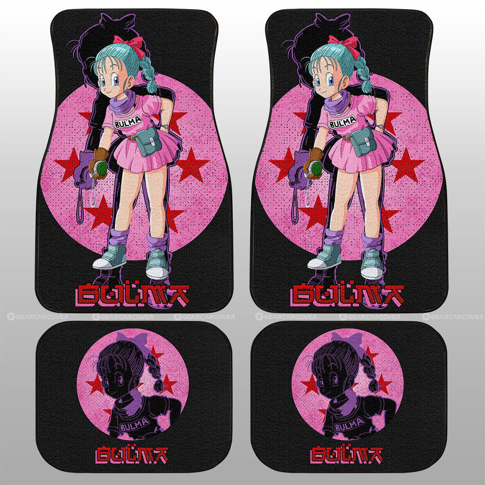 Bulma Car Floor Mats Custom Dragon Ball Anime Car Accessories - Gearcarcover - 1