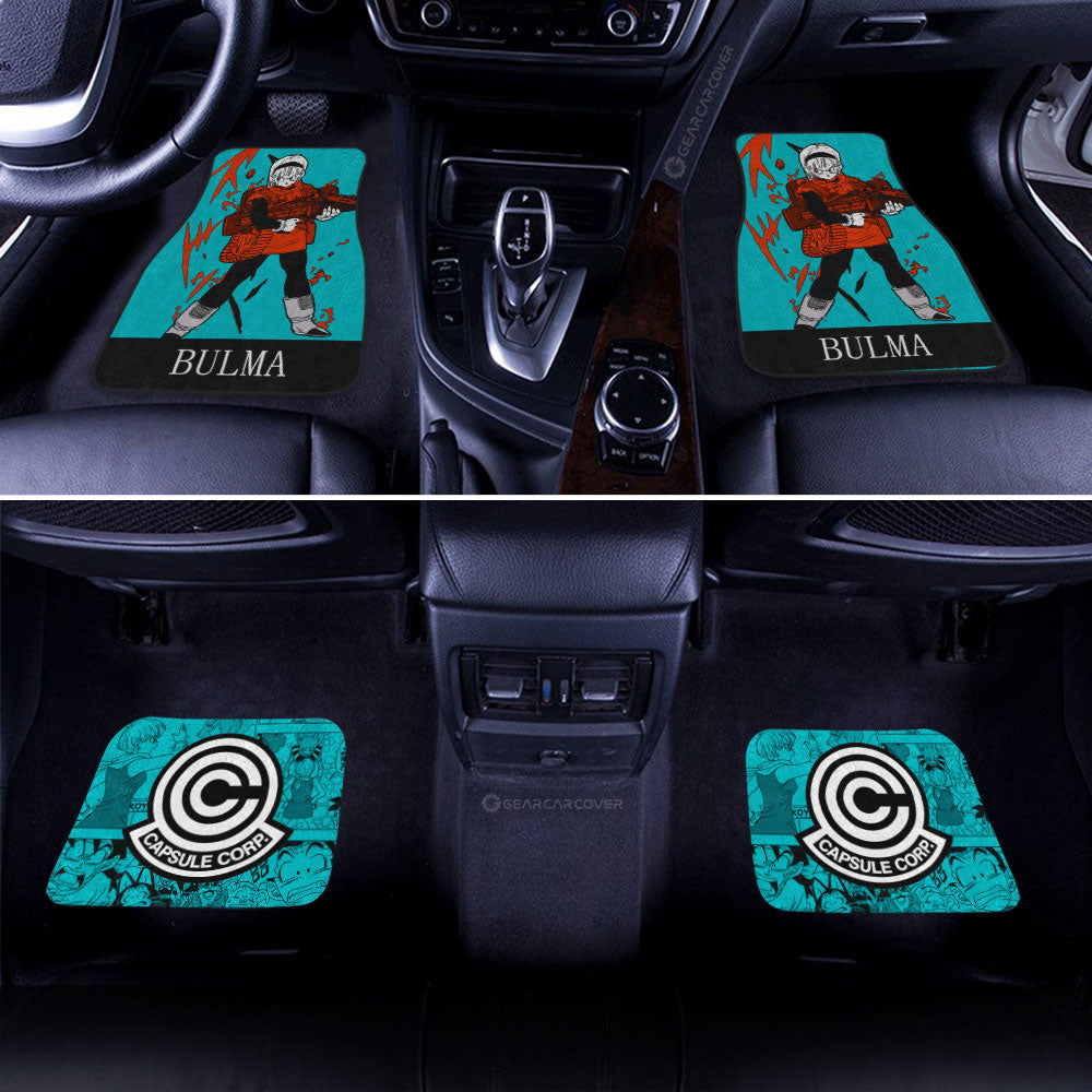 Bulma Car Floor Mats Custom Dragon Ball Anime Manga Color Style - Gearcarcover - 3