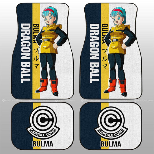 Bulma Car Floor Mats Custom Dragon Ball Car Accessories For Anime Fans - Gearcarcover - 2