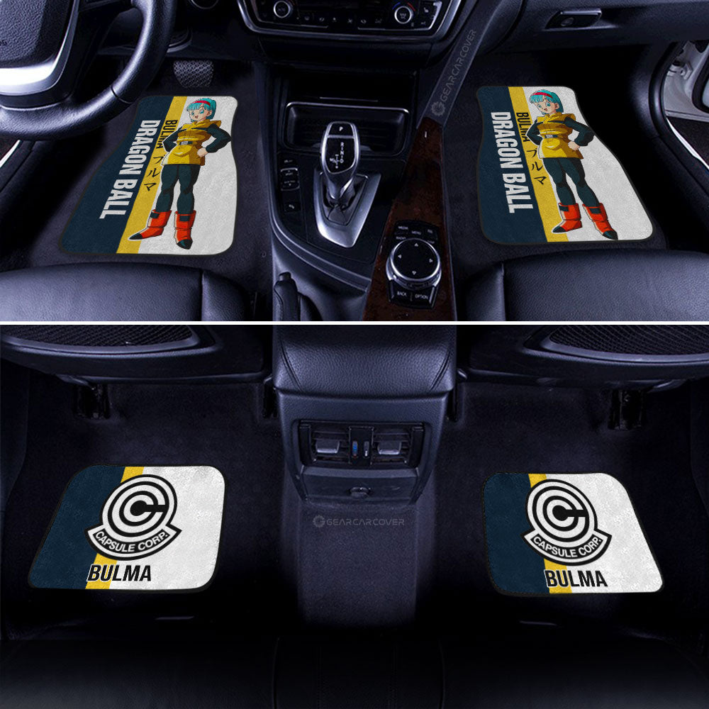 Bulma Car Floor Mats Custom Dragon Ball Car Accessories For Anime Fans - Gearcarcover - 3