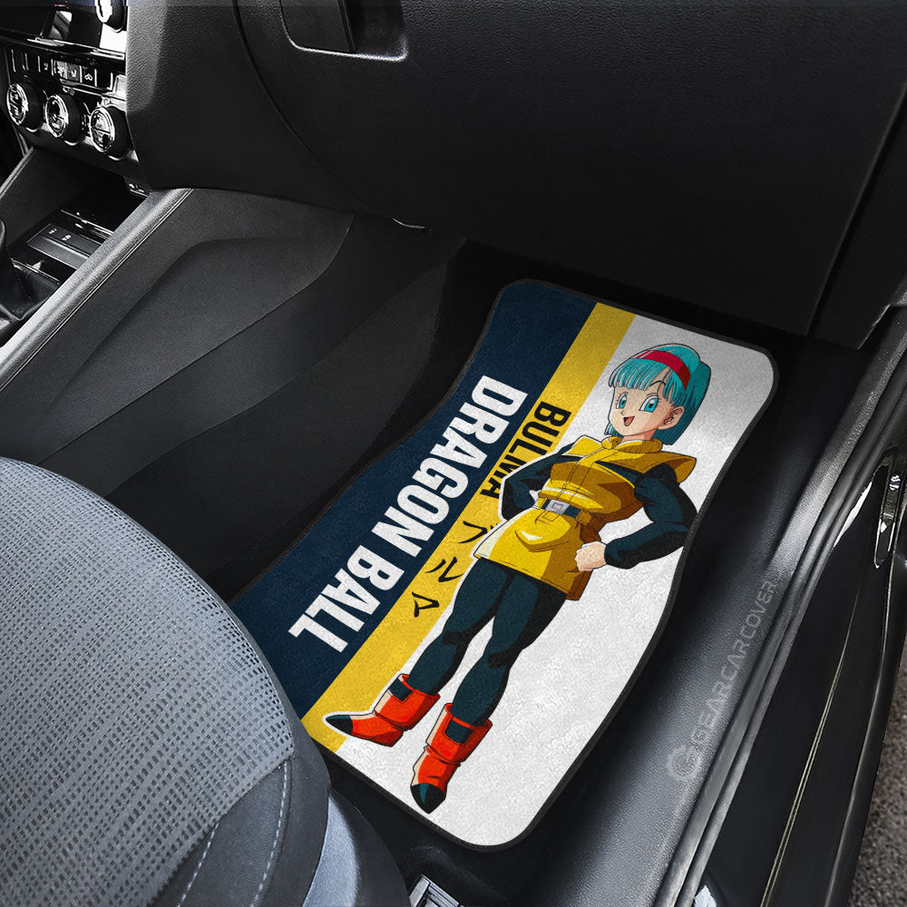 Bulma Car Floor Mats Custom Dragon Ball Car Accessories For Anime Fans - Gearcarcover - 4