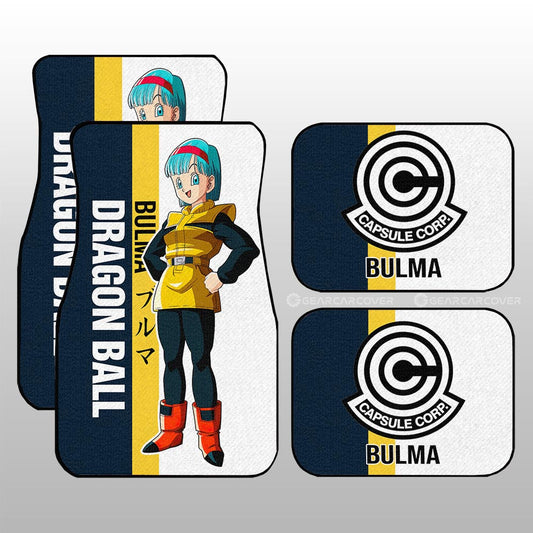 Bulma Car Floor Mats Custom Dragon Ball Car Accessories For Anime Fans - Gearcarcover - 1
