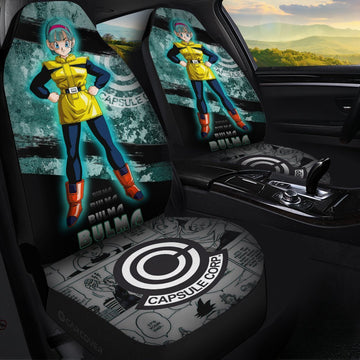 Bulma Car Seat Covers Custom Anime Dragon Ball Car Interior Accessories - Gearcarcover - 1