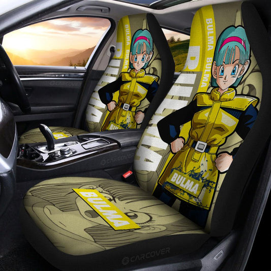 Bulma Car Seat Covers Custom Dragon Ball Anime Car Accessories - Gearcarcover - 2