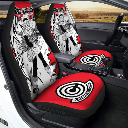 Bulma Car Seat Covers Custom Dragon Ball Anime Car Accessories - Gearcarcover - 2