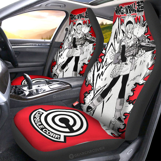 Bulma Car Seat Covers Custom Dragon Ball Anime Car Accessories - Gearcarcover - 1
