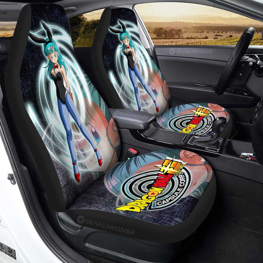 Bulma Car Seat Covers Custom Dragon Ball Anime Car Accessories - Gearcarcover - 3