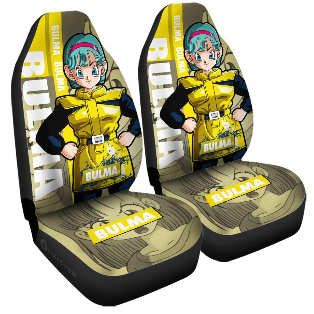 Bulma Car Seat Covers Custom Dragon Ball Anime Car Accessories - Gearcarcover - 3