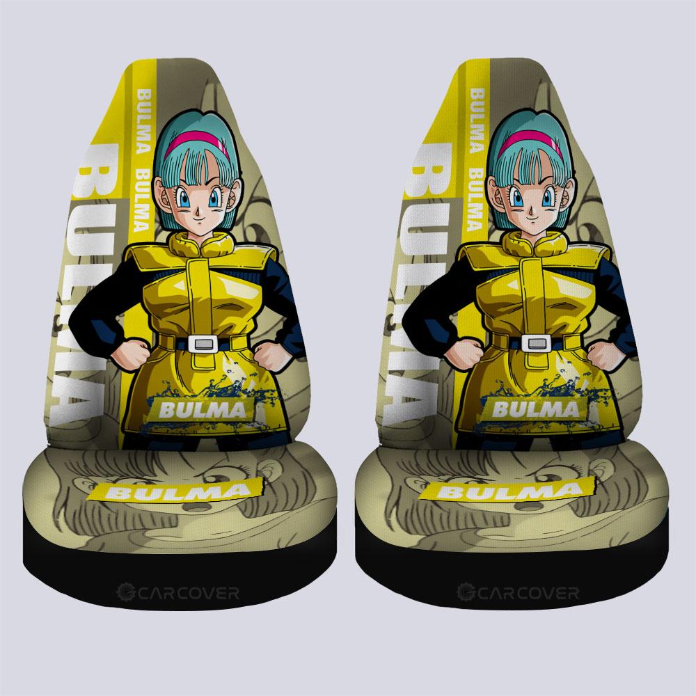 Bulma Car Seat Covers Custom Dragon Ball Anime Car Accessories - Gearcarcover - 4