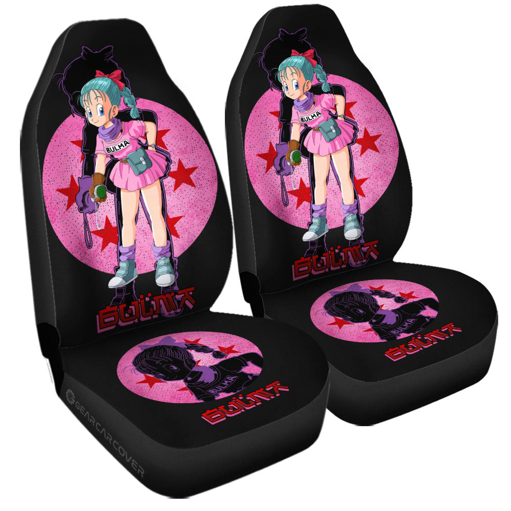 Bulma Car Seat Covers Custom Dragon Ball Anime Car Accessories - Gearcarcover - 2