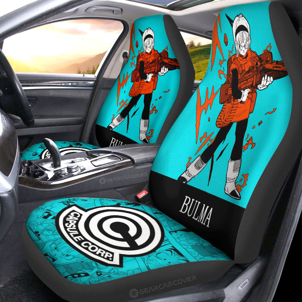 Bulma Car Seat Covers Custom Dragon Ball Anime Manga Color Style - Gearcarcover - 2