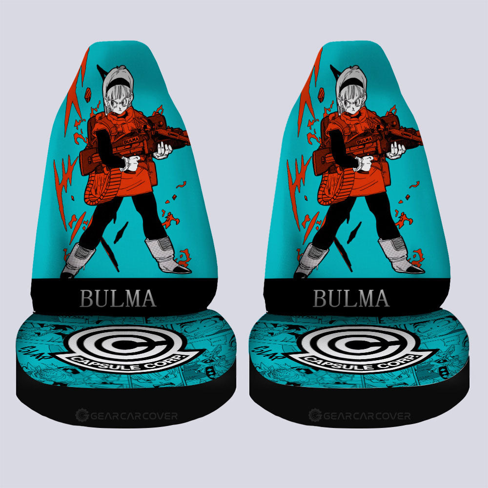 Bulma Car Seat Covers Custom Dragon Ball Anime Manga Color Style - Gearcarcover - 4