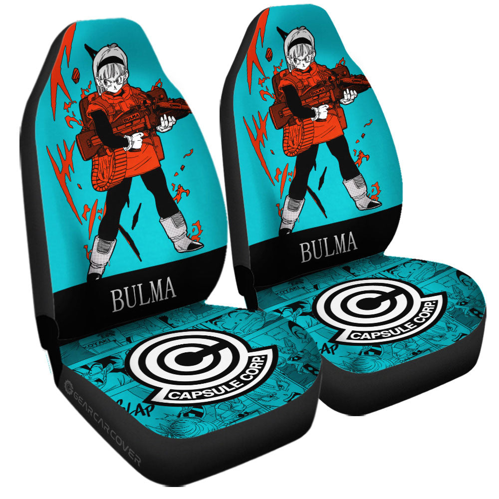 Bulma Car Seat Covers Custom Dragon Ball Anime Manga Color Style - Gearcarcover - 3