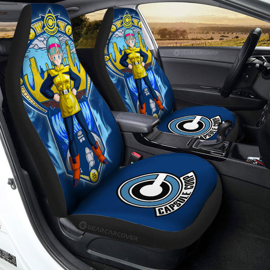 Bulma Car Seat Covers Custom Dragon Ball Car Interior Accessories - Gearcarcover - 2