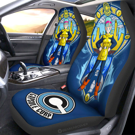 Bulma Car Seat Covers Custom Dragon Ball Car Interior Accessories - Gearcarcover - 1