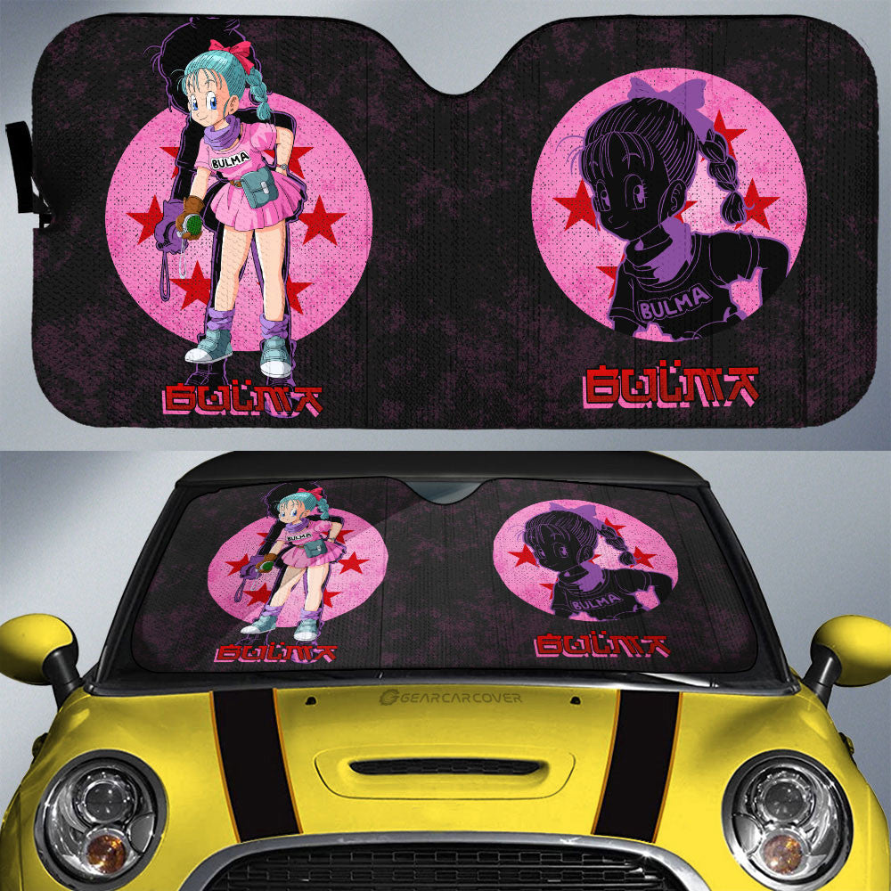 Bulma Car Sunshade Custom Dragon Ball Anime Car Interior Accessories - Gearcarcover - 1