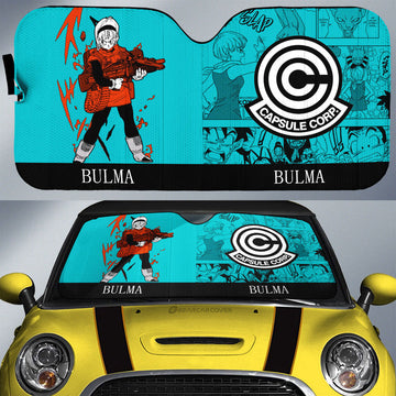 Bulma Car Sunshade Custom Dragon Ball Anime Manga Color Style - Gearcarcover - 1