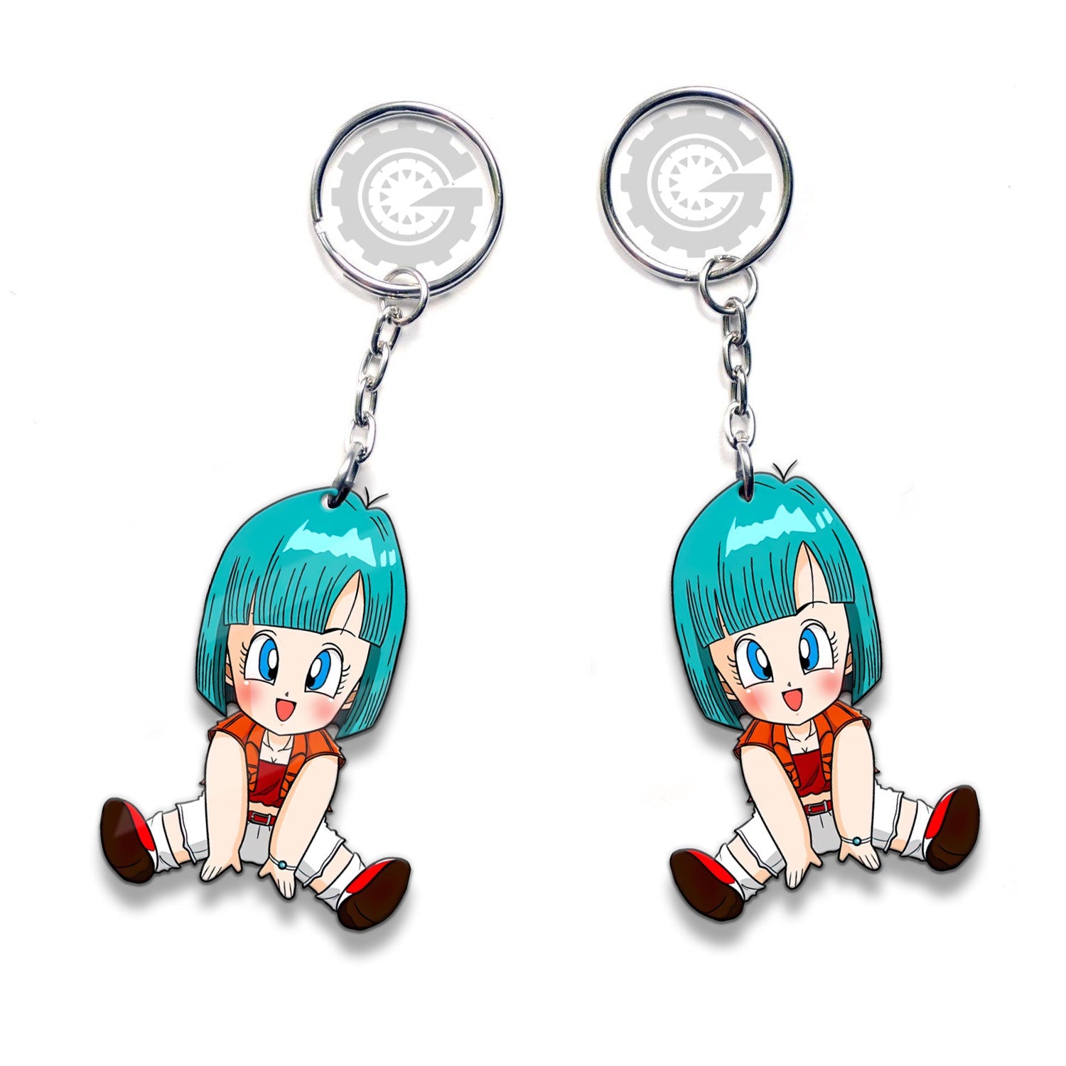 Bulma Keychain Custom Dragon Ball Anime Car Accessories - Gearcarcover - 3