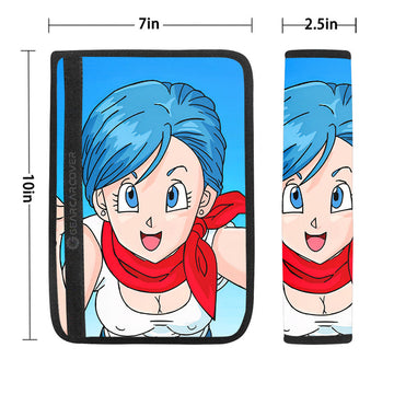 Bulma Seat Belt Covers Custom Dragon Ball Anime Car Accessories - Gearcarcover - 1