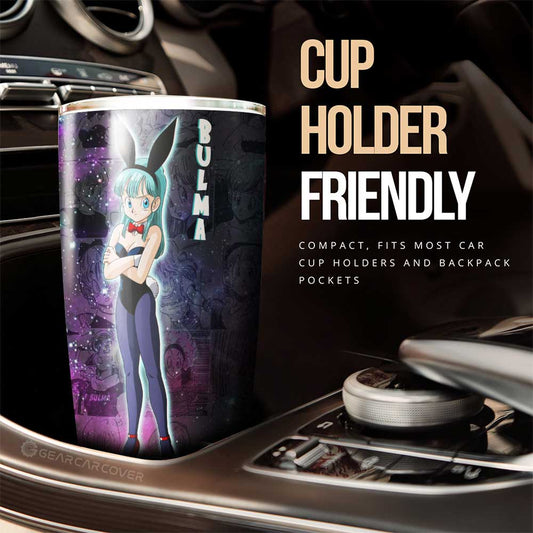 Bulma Tumbler Cup Custom Dragon Ball Anime Car Accessories Galaxy Style - Gearcarcover - 2