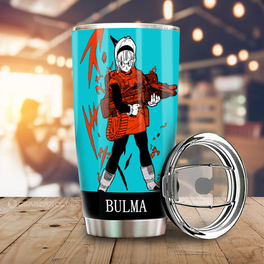 Bulma Tumbler Cup Custom Dragon Ball Anime Manga Color Style - Gearcarcover - 2