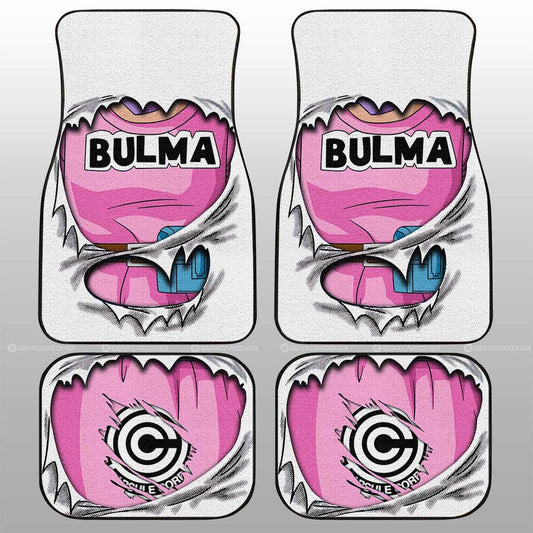Bulma Uniform Car Floor Mats Custom Dragon Ball Anime - Gearcarcover - 1