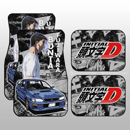 Bunta Fujiwara Car Floor Mats Custom Initial D Anime Car Accessories - Gearcarcover - 1