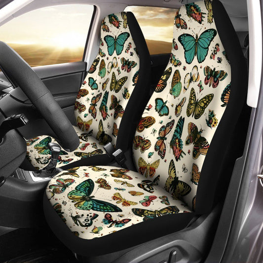 Butterflies Car Seat Covers Custom Butterfly Pattern Car Accessories - Gearcarcover - 1