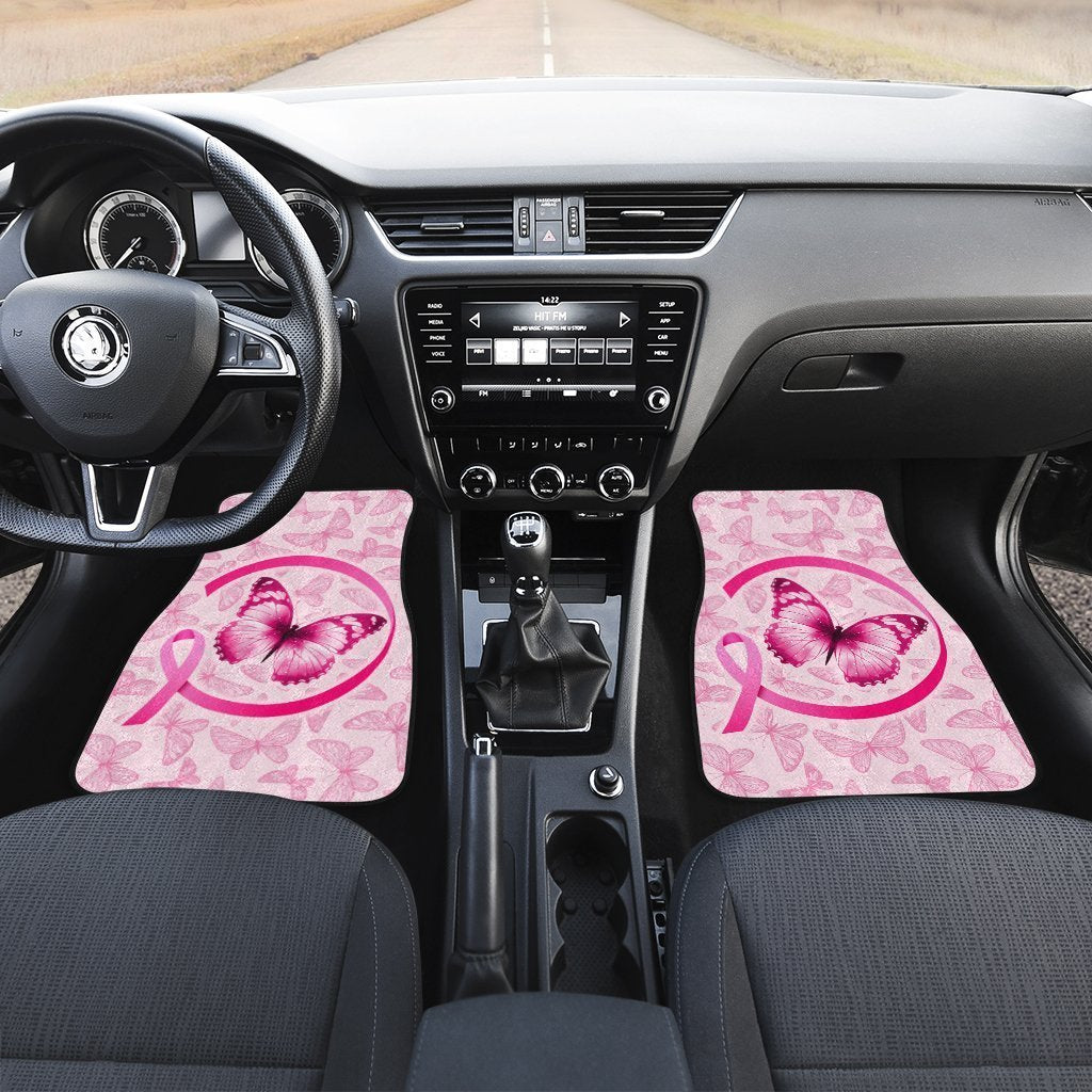 Butterfly Car Floor Mats Custom Breast Cancer Meanigful Car Accessories - Gearcarcover - 3