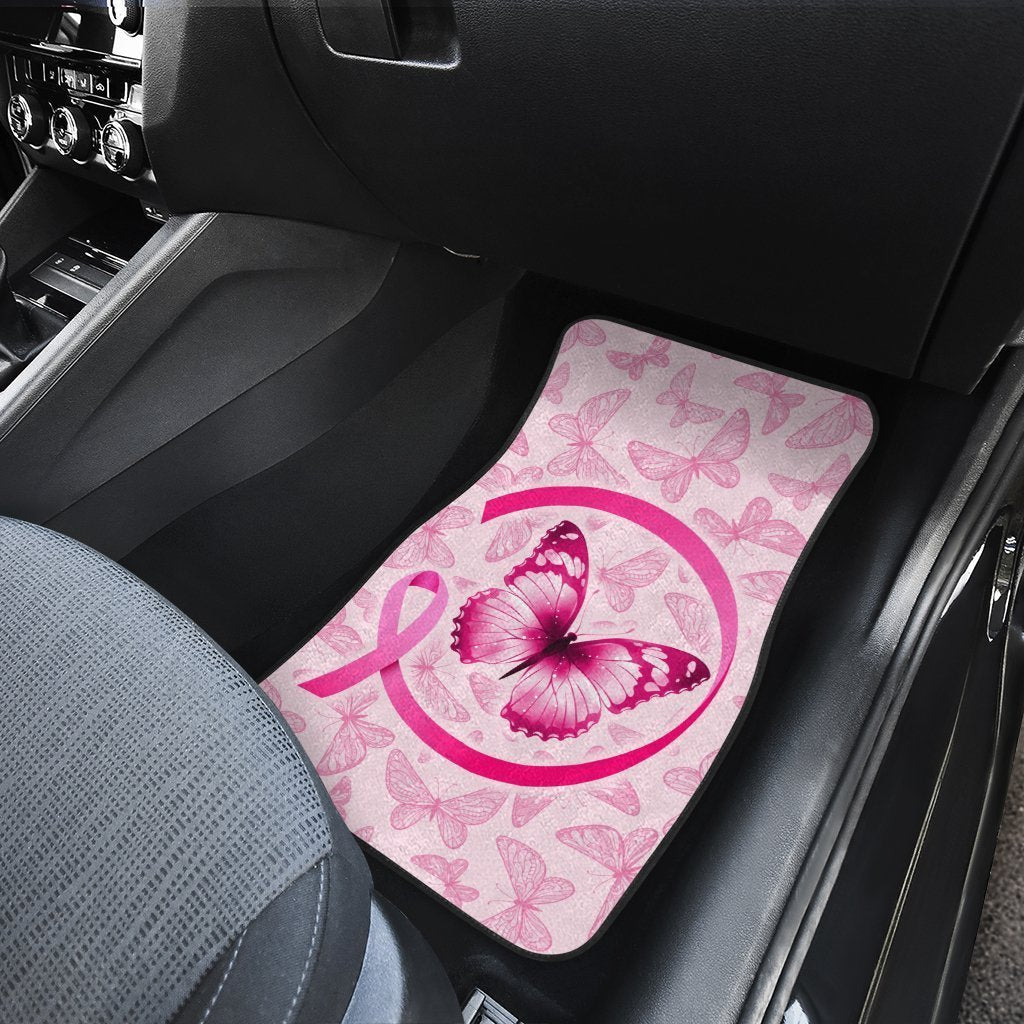 Butterfly Car Floor Mats Custom Breast Cancer Meanigful Car Accessories - Gearcarcover - 4