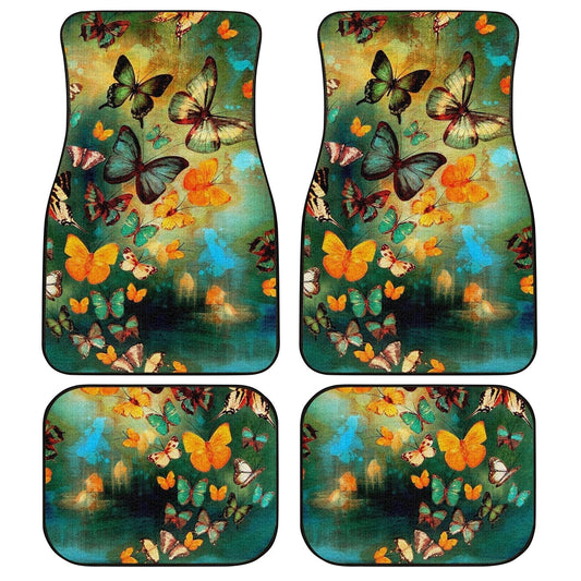 Butterfly Car Floor Mats Custom Butterflies Car Accessories - Gearcarcover - 1