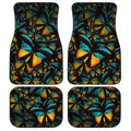 Butterfly Car Floor Mats Custom Morpho Butterfly Car Accessories - Gearcarcover - 1