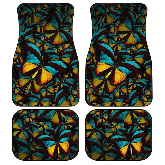 Butterfly Car Floor Mats Custom Morpho Butterfly Car Accessories - Gearcarcover - 1