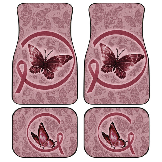 Butterfly Car Floor Mats Custom Multiple Cancer Car Accessories - Gearcarcover - 1