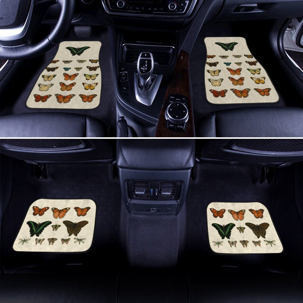 Butterfly Car Floor Mats Custom Pattern Insects Car Accessories - Gearcarcover - 1