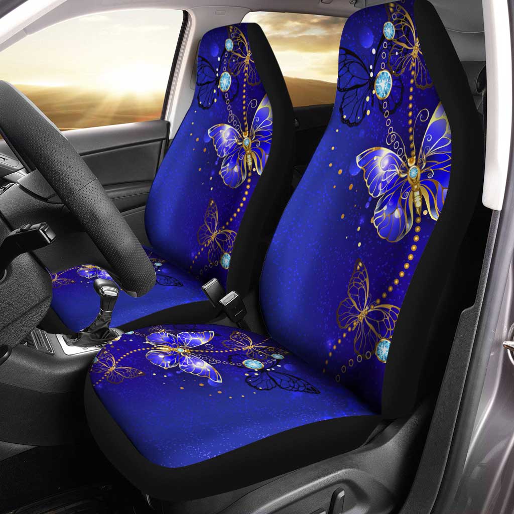 Butterfly Car Seat Covers Custom Blue Car Accessories Car Accessories - Gearcarcover - 1
