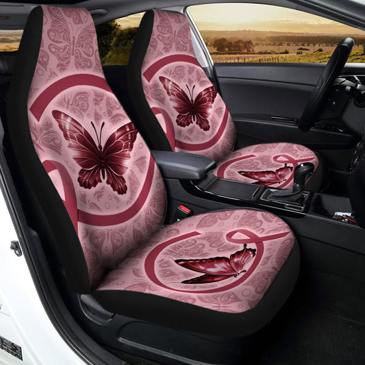 Butterfly Car Seat Covers Custom Multiple Cancer Car Accessories Meaningful Gifts - Gearcarcover - 2
