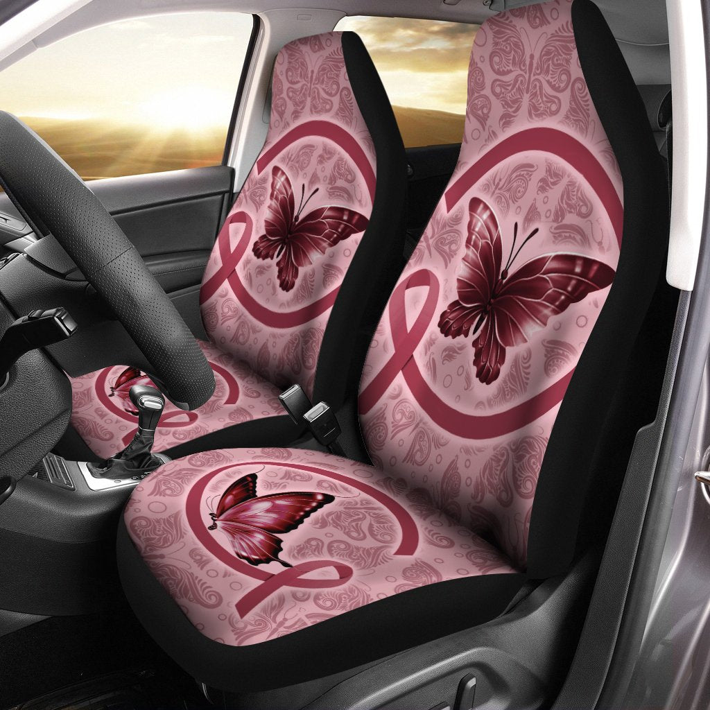 Butterfly Car Seat Covers Custom Multiple Cancer Car Accessories Meaningful Gifts - Gearcarcover - 1