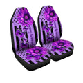 Butterfly Car Seat Covers Custom Purple Sunflower Car Accessories - Gearcarcover - 3